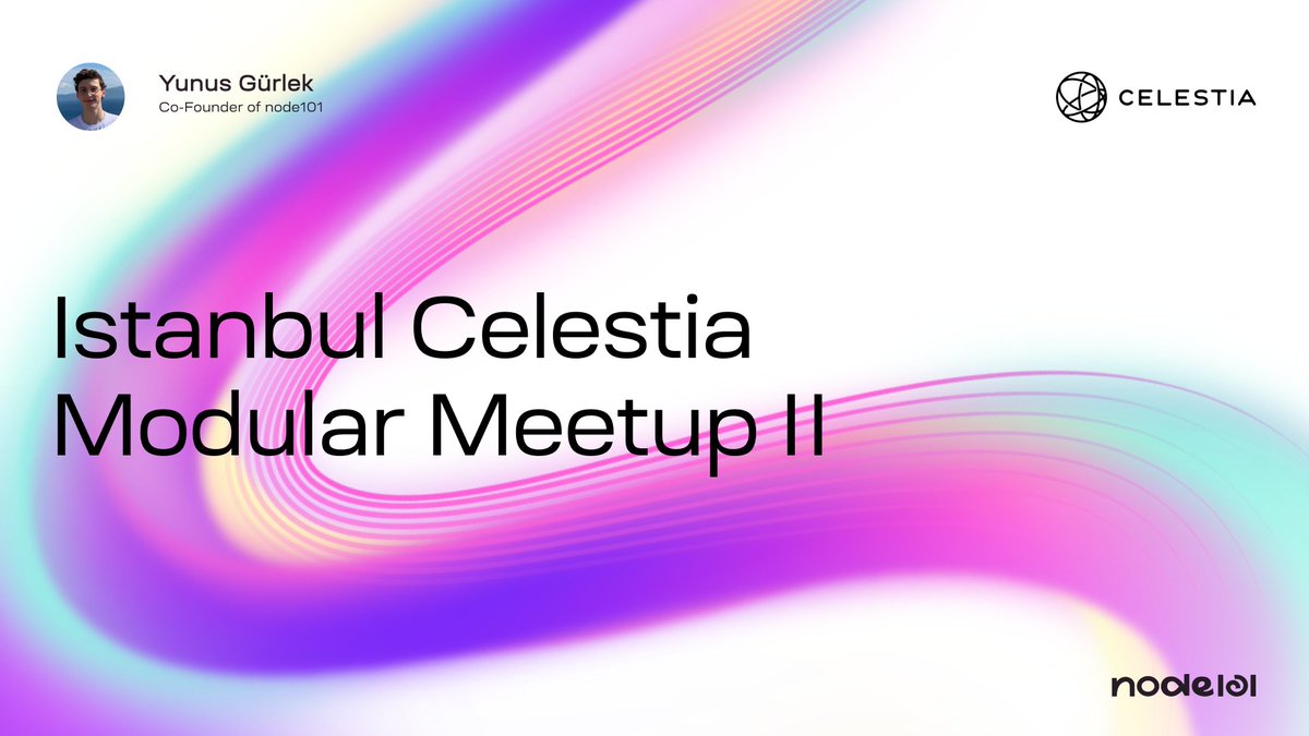 Modular Meetup Istanbul-2 took place on 30 April with @CelestiaOrg 's support 🤩 We explored sovereign roll-ups and ZK 🔍 You can watch the record with the link below🎬 We wist to see you in our next events!🙏 youtu.be/xLM_67AjNt0