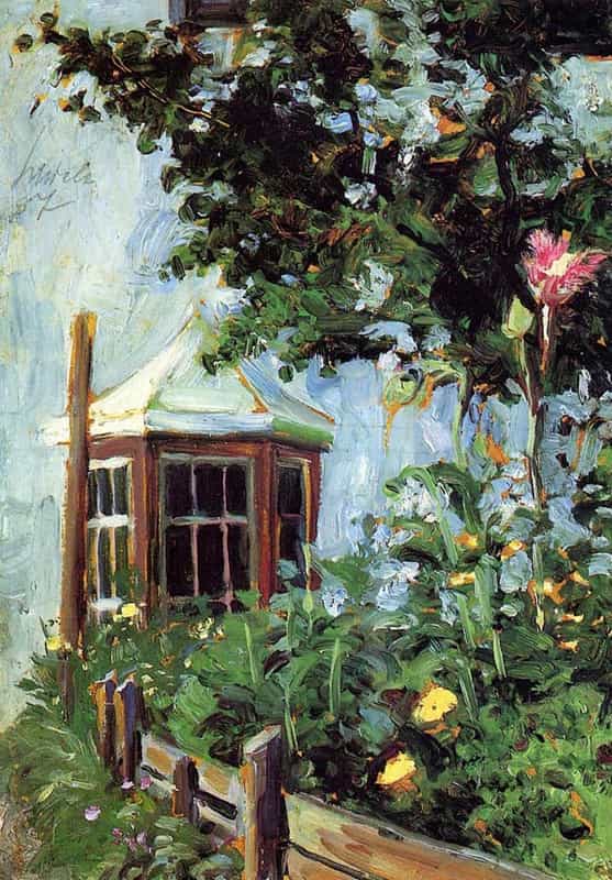 House with Bay Window in Flower Garden, 1907
Egon Schiele