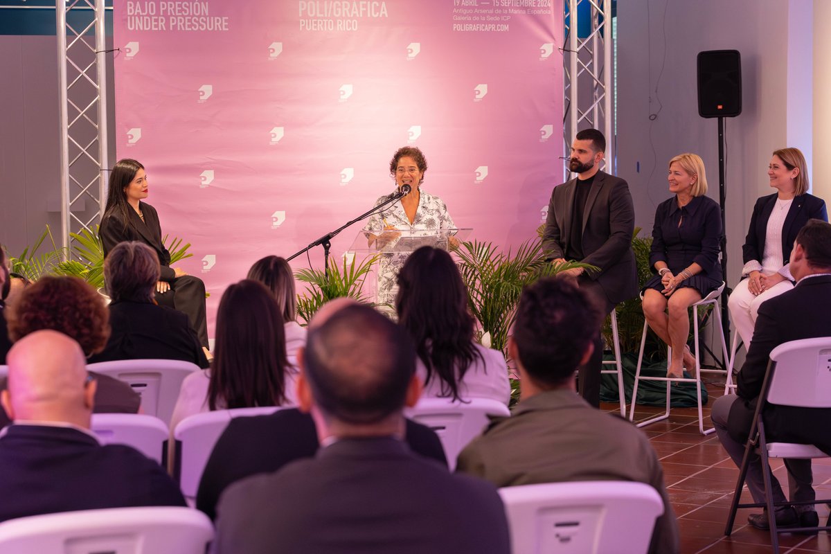 Hoy, en la Galería de la sede del ICP, presenciamos el inicio de una nueva era en la historia del arte puertorriqueño en la conferencia de prensa de La Poli/Gráfica de Puerto Rico: América Latina y el Caribe. 🗓️ 19 de abril al 15 de septiembre. ℹ️ poligraficapr.com