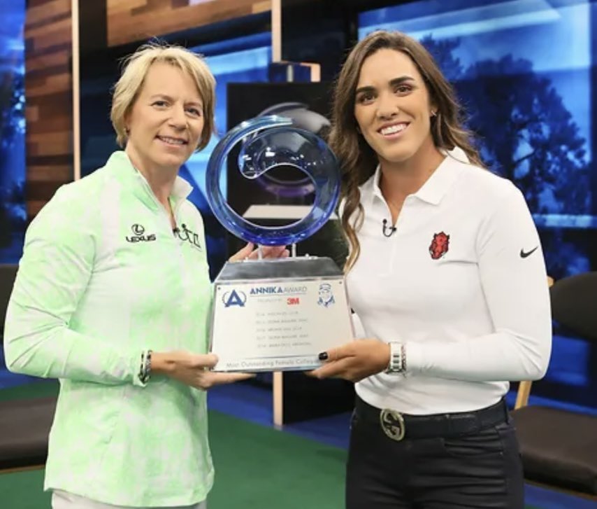 .@ANNIKA59 and I look forward to speaking with @MariaFassi0 on #ANNIKA on @SiriusXMPGATOUR channel 92 tonight at 7:00pm. We will discuss her incredible performance at the first @anwagolf, being a two-time @TheAnnikaAward presented by @Stifel winner, the @LPGA and more. Tune in.