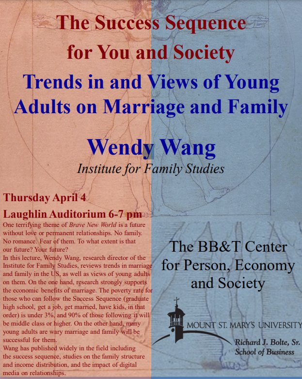 Looking forward to being with students and faculty @MSMU this Thursday. I will talk about the success sequence and discuss the obstacles young adults face on the path to marriage. @FamStudies: ifstudies.org/success-sequen…