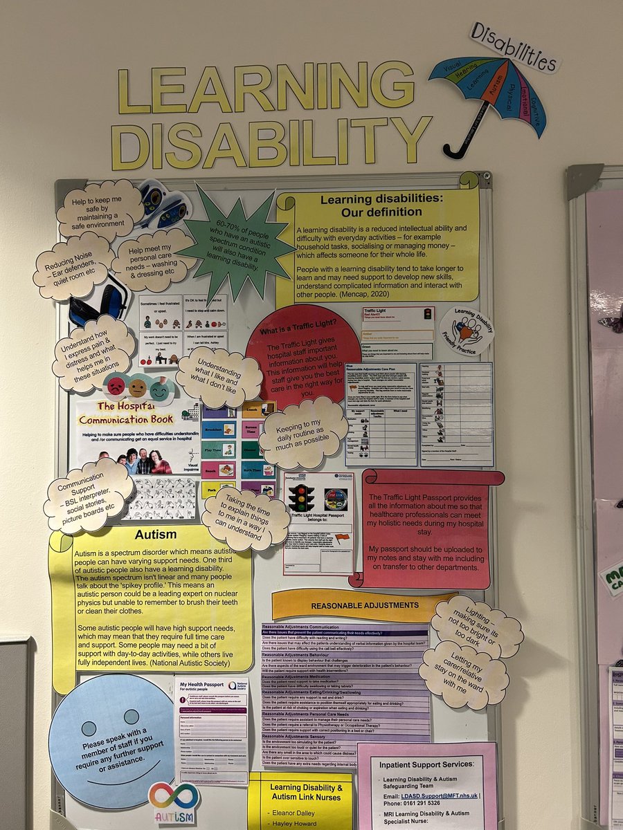 Happy World Autism Acceptance Week.

The team have recently updated our Learning Disability &amp; Autism board, thinking about how we support those with LD&amp;A in our care #AutismAwareness #AutismAcceptance