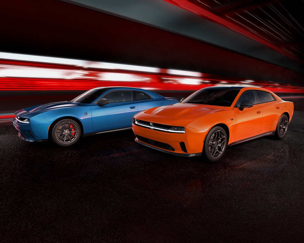 'Behold! The Electric 2024 Dodge Charger Daytona' Dodge proclaims that the new 2024 Charger is the quickest and most powerful muscle in the market! With the Scat Pack having 670 horsepower, it tops the Ford Mustang and Chevy Camaro. See more: bit.ly/43KKwp8