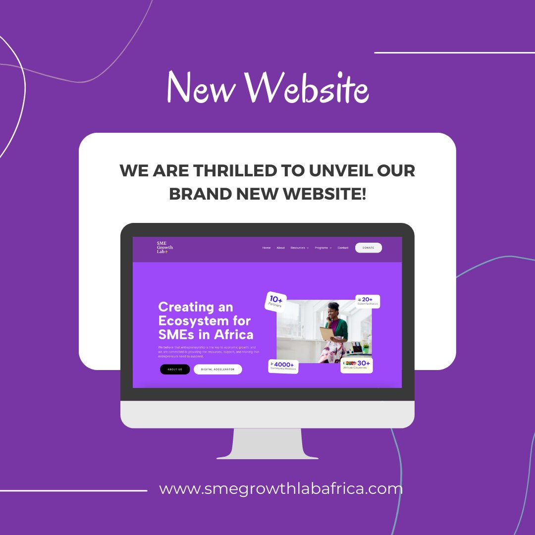 Have you had a chance to visit our new website? The new website has been designed to empower African entrepreneurs, foster innovation, and drive economic growth across the continent Explore our website to discover more. >>smegrowthlabafrica.com<< #SMEGrowthLabAfrica