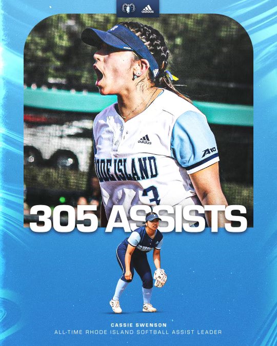 Rhode Island Softball (@rhodysoftball) on Twitter photo ๐ฅ๐ฅ With a line out to shortstop and doubling off the runner at 1st in the top of the 2nd inning vs Bryant, <a href="/cassieswenson__/">c-money$</a> is your new All Time Rhode Island Softball Assist Leader!!!! ๐๐ <a href="/A10softball/">Atlantic10 Softball</a> <a href="/NFCAorg/">National Fastpitch Coaches Association</a> <a href="/NCAASoftball/">NCAA Softball</a> <a href="/D1Softball/">D1Softball</a> <a href="/EastonFastpitch/">Easton Fastpitch</a> ๐ฅ๐ฅ With a line out to shortstop and doubling off the runner at 1st in the top of the 2nd inning vs Bryant, <a href="/cassieswenson__/">c-money$</a> is your new All Time Rhode Island Softball Assist Leader!!!! ๐๐ <a href="/A10softball/">Atlantic10 Softball</a> <a href="/NFCAorg/">National Fastpitch Coaches Association</a> <a href="/NCAASoftball/">NCAA Softball</a> <a href="/D1Softball/">D1Softball</a> <a href="/EastonFastpitch/">Easton Fastpitch</a>