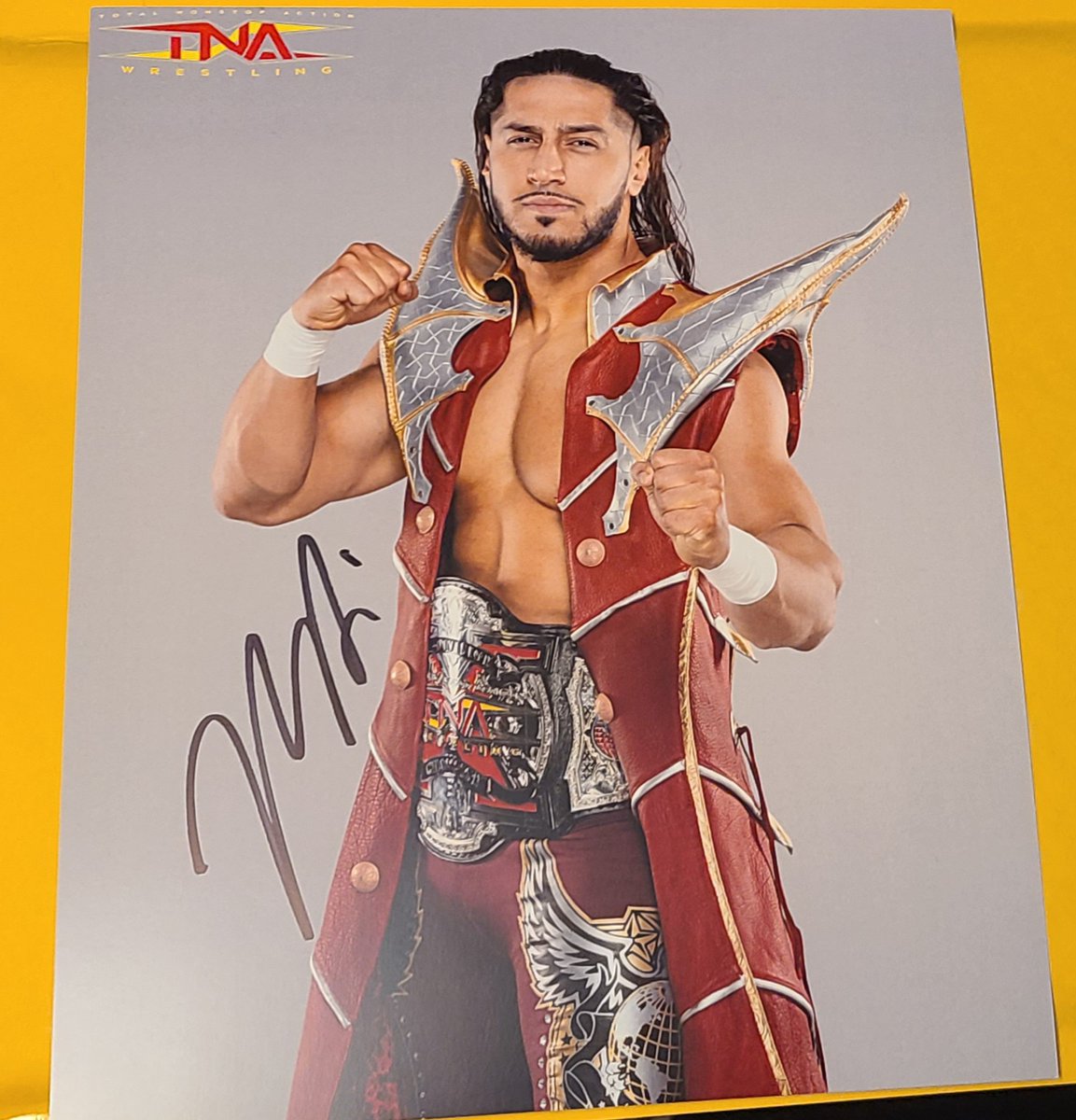 We have some extra *SIGNED* Mustafa Ali 8x10's from last week. If anyone wants one head to our merch store on SSB strongstylebrand.com/products/musta… 📬 FAST & SECURE SHIPPING!