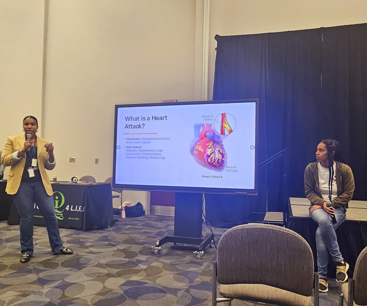 Modele Ogunniyi, MD, MPH (@modeldoc) on Twitter photo <a href="/emoryimchiefs/">Emory IM Chiefs</a> residents, #OgunniyiResearchGroup & #ACCIMProgram Mentees Tre'cherie and <a href="/NicoleG_MD/">Nicole Guynn</a> discusseing the symptoms of #heartattack at the <a href="/ACCinTouch/">American College of Cardiology</a> Atlanta #HeartHealth Fair
#ACCDiversity #ACC24 <a href="/HFnursemaghee/">Maghee Disch RN, MSN, CHFN, FHFSA, AACC</a>
<a href="/MelvinEchols9/">Melvin R. Echols, MD, MSCR, FACC, FHFSA, FASPC</a> @AkuaGAsareDanso #HealthEquity <a href="/ABCardio1/">Association of Black Cardiologists</a> <a href="/emoryimchiefs/">Emory IM Chiefs</a> residents, #OgunniyiResearchGroup & #ACCIMProgram Mentees Tre'cherie and <a href="/NicoleG_MD/">Nicole Guynn</a> discusseing the symptoms of #heartattack at the <a href="/ACCinTouch/">American College of Cardiology</a> Atlanta #HeartHealth Fair
#ACCDiversity #ACC24 <a href="/HFnursemaghee/">Maghee Disch RN, MSN, CHFN, FHFSA, AACC</a>
<a href="/MelvinEchols9/">Melvin R. Echols, MD, MSCR, FACC, FHFSA, FASPC</a> @AkuaGAsareDanso #HealthEquity <a href="/ABCardio1/">Association of Black Cardiologists</a>