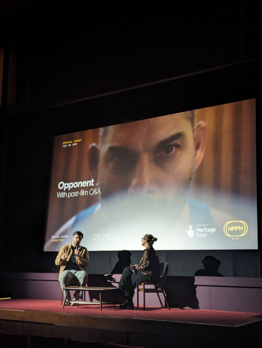 Thanks @MetFilmDistrib for bringing #Opponent to Leeds with this special director q&a with Milad Alami. We can't wait to bring this thoughtful film back to the Picture House for a longer run starting Friday 12th April.