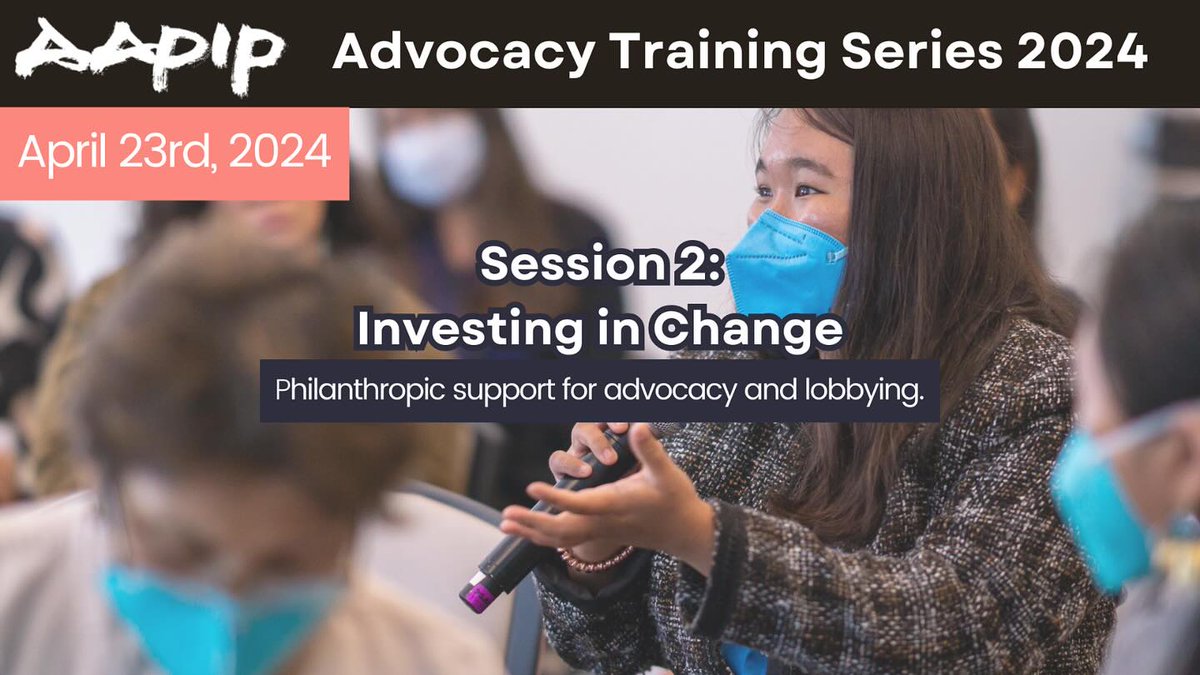 You're invited to session 2 of our Advocacy Training Series, Investing in Change: Philanthropic Support for Advocacy &amp; Lobbying! 🎉 

Learn how foundations and nonprofits can engage in lobbying and other advocacy from experts at <a href="/AFJBeBold/">AFJ Bolder Advocacy</a>.

Register now:

afj-org.zoom.us/meeting/regist…
