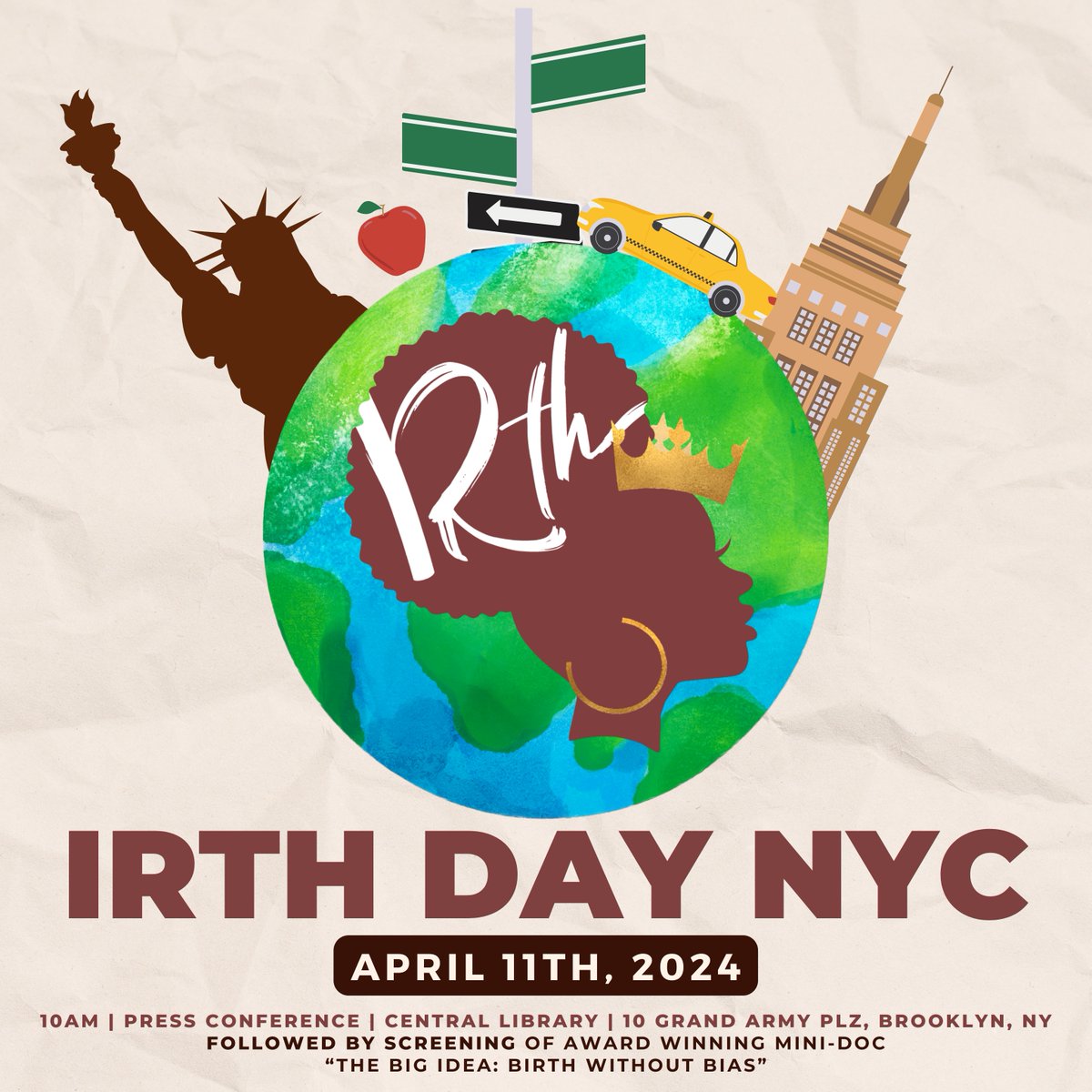 IrthApp's tweet photo. YERRRRRR! Get ready cause we’re OFFICIALLY confirmed for a mayoral proclamation for Irth's Birth Without Bias day on April 11th, coinciding with the start of Black Maternal Health Week. 💛🥳💐 #BirthWithIrth #IrthApp #IrthDay #IrthDayNYC  #BMHW https://t.co/TKUVlIxMCH