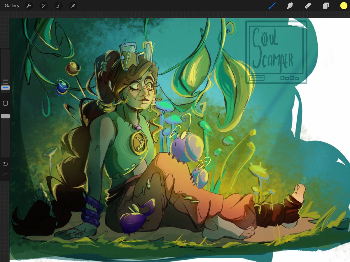 Here I did a “trinketsona” for my project called “Trinkets” that you can find more in my profile #artportfolio #Trinkets