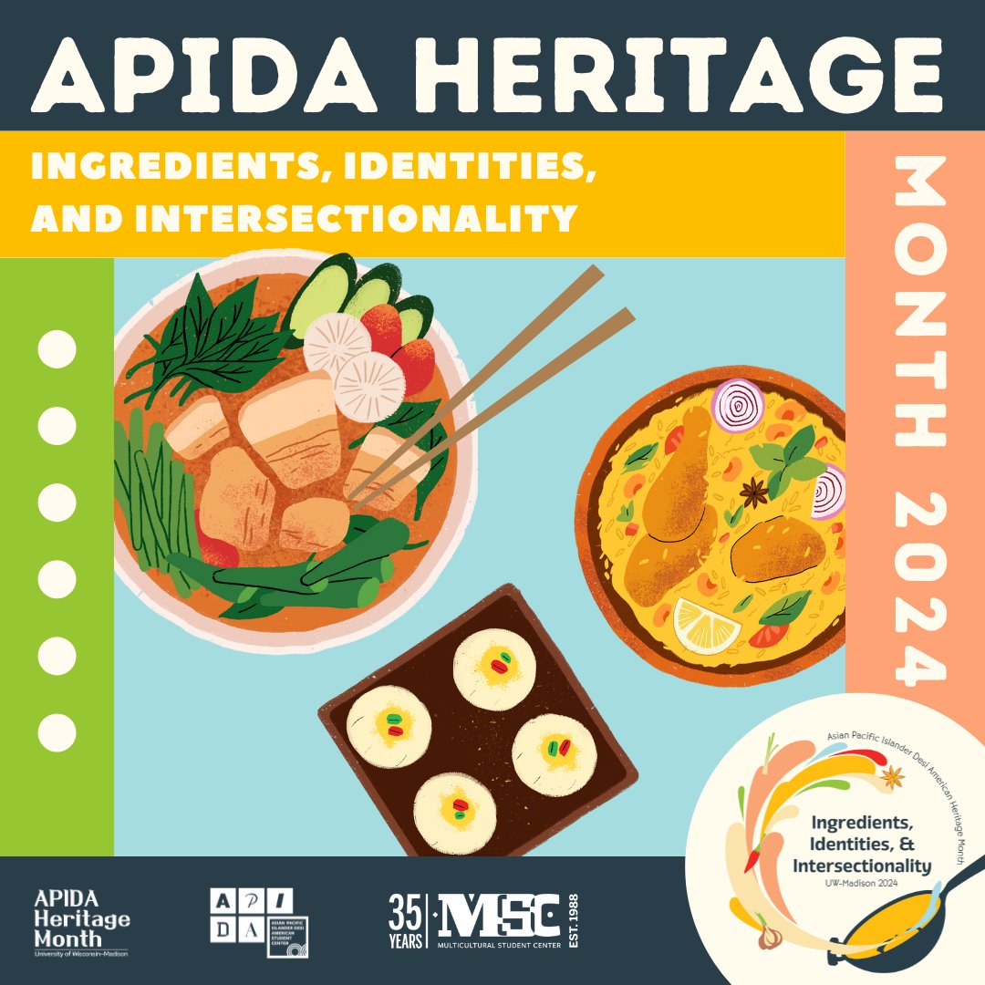 UW-Madison celebrates Asian Pacific Islander Desi American (APIDA) Heritage Month in May to encompass the APIDA student and campus-community experiences. This month, join the #UWAPIDAHM Planning Committee for events that celebrate APIDA identities! students.wisc.edu/apidahm/