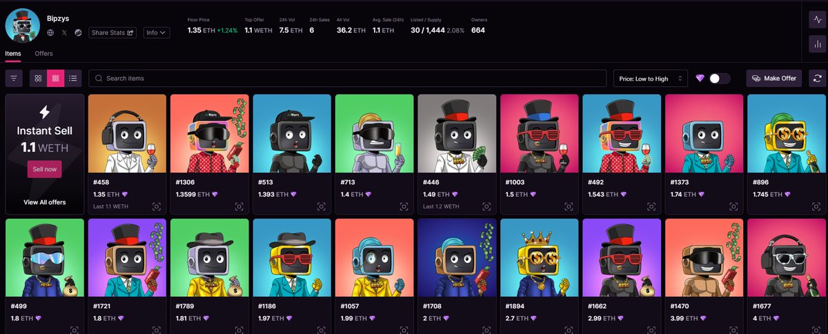 PUTA MADRE NO PUEDEN SER TAN FACHEROS LOS <a href="/bipzys/">Bipzys</a> 

SE VINO EL REVEAL MARTAAAAAAAA

2 de los 4 míticos ya salieron 🔥

magiceden.io/collections/et…