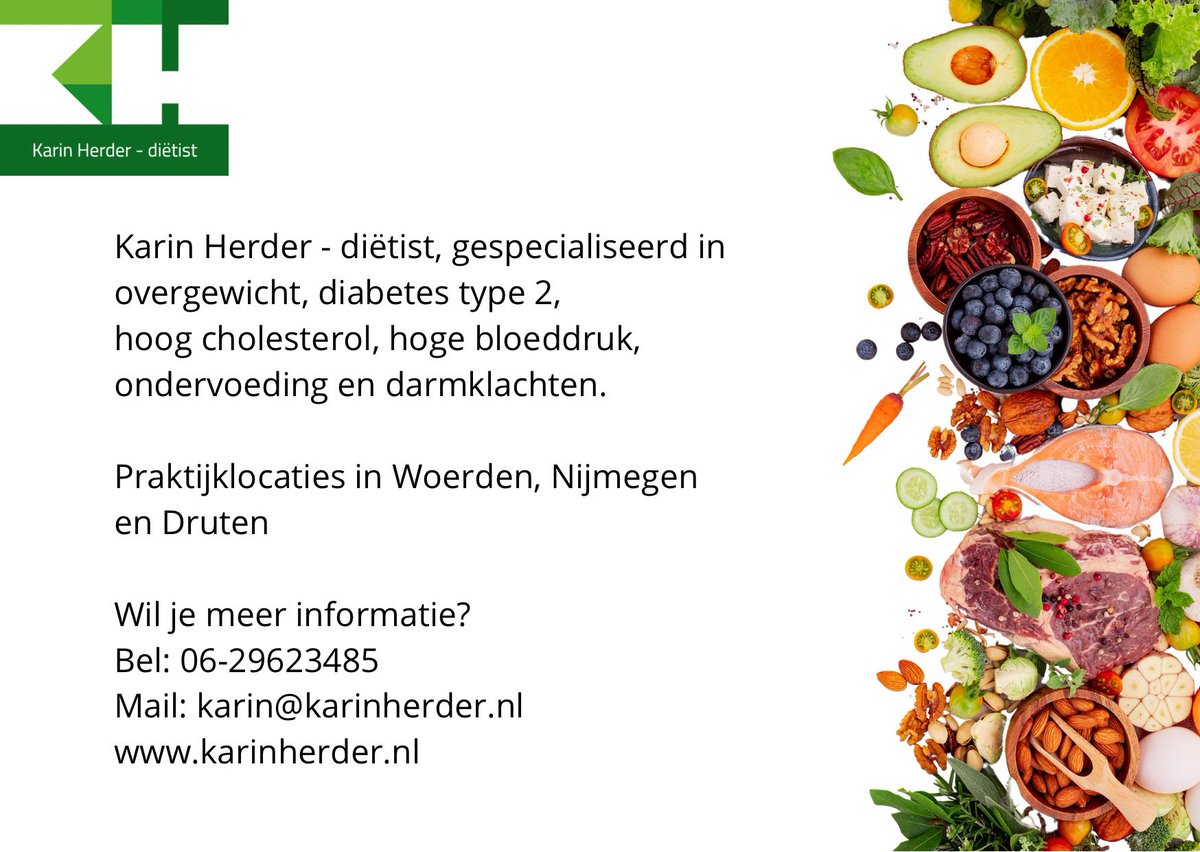 KarinDietist's tweet image. Ontwerp gemaakt met Canva, opzet voor een folder. Is het een goed begin?
#diëtist #Woerden #Druten #Nijmegen