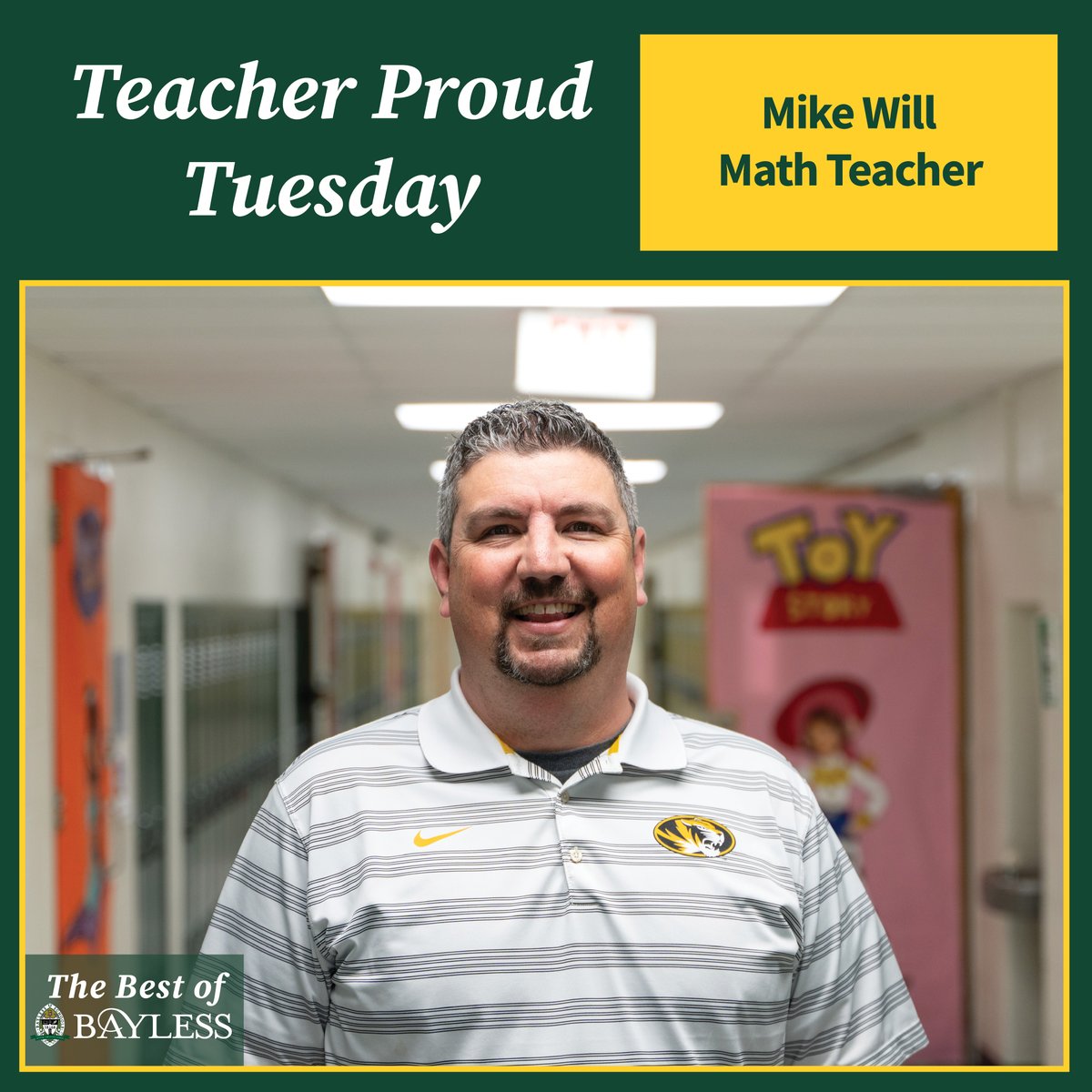 This #TeacherProudTuesday is for Math Teacher Mike Will! This year, Mike has taught Bayless's first AP Pre-Calculus class, adding to the many AP classes we offer students.

#BringTheStampede
#BaylessALLIN