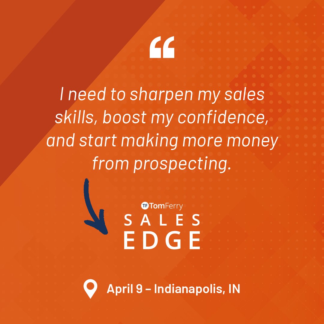 Edge Sales and Roadmap are here to flip the script on your expectations this month! Be there in person for 3 dates and locations and get yourself set up for what's to come in Q2 and beyond! ➡️ Click the link to secure your spot now! tinyurl.com/23jum6m2