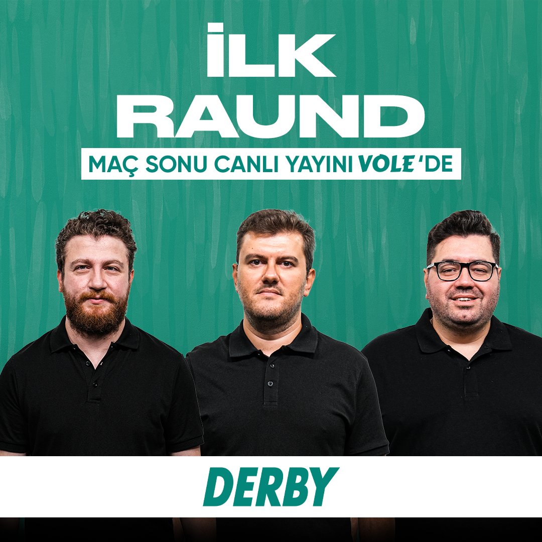 ⚽️ Derby'nin sunduğu İLK RAUND, CANLI yayınla VOLE YouTube kanalında BAŞLIYOR! 🆚 Galatasaray 1-0 Hatayspor 🎙️ Uğur Karakullukçu, Sinan Yılmaz, Berk Göl 📺 youtube.com/live/yABfGjWKO…