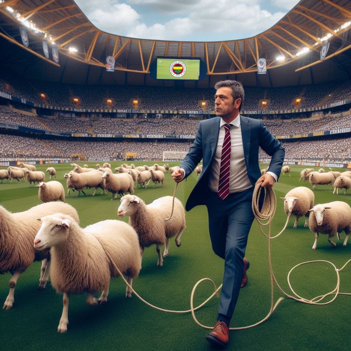 Ali koç Fenerbahçe'de şu şekil takılıyor ahahhaha