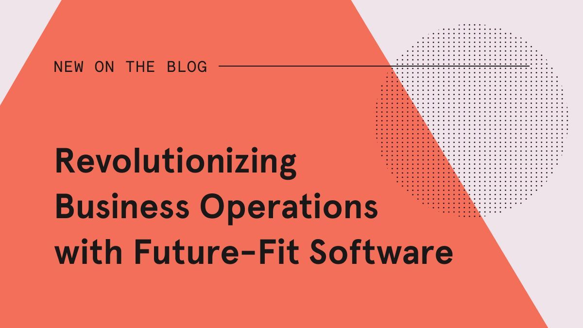 With technology continuing to expand and evolve, it’s imperative that businesses’ software is ready to respond to the market. Today on the blog, JC talks about future-fit software and the path towards modern application development: buff.ly/4ayqalL