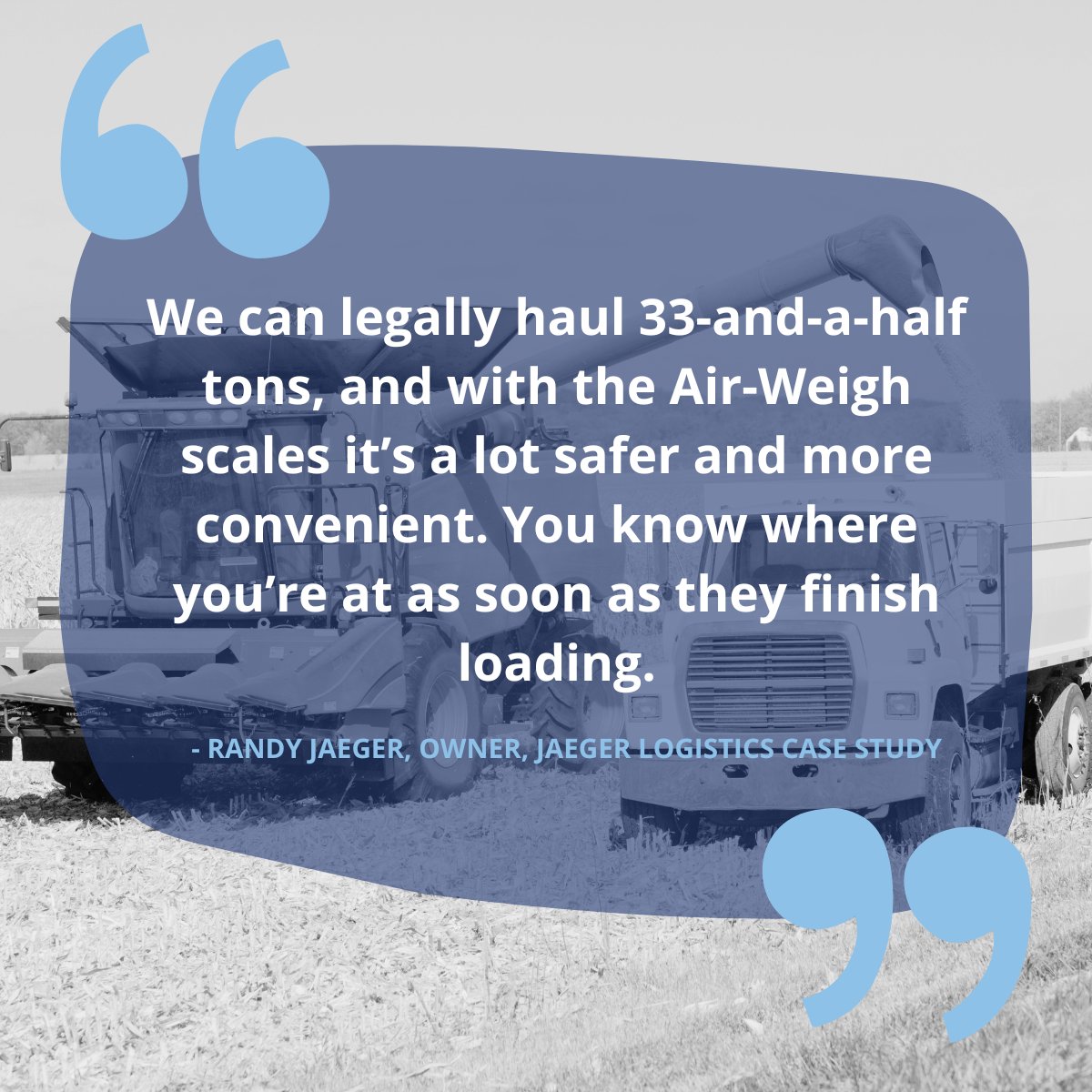 On-board scales ‘changed everything’ for this North Dakota grain hauler. Read further on how on-board scales paid for itself in saved time here: air-weigh.com/case-study-jae… #CaseStudy #Grainhauler