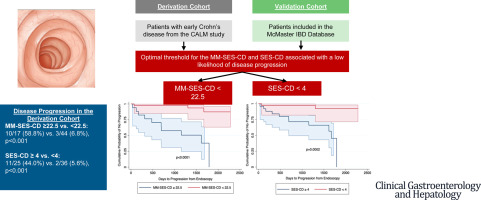 Hit the target? Our latest paper in @AGA_CGH finds achieving MM-SES-CD <22.5 and SES-CD <4 in Crohn's disease is associated with low risk of disease progression and is a suitable target in clinical trials and practice for endoscopic healing. doi.org/10.1016/j.cgh.…