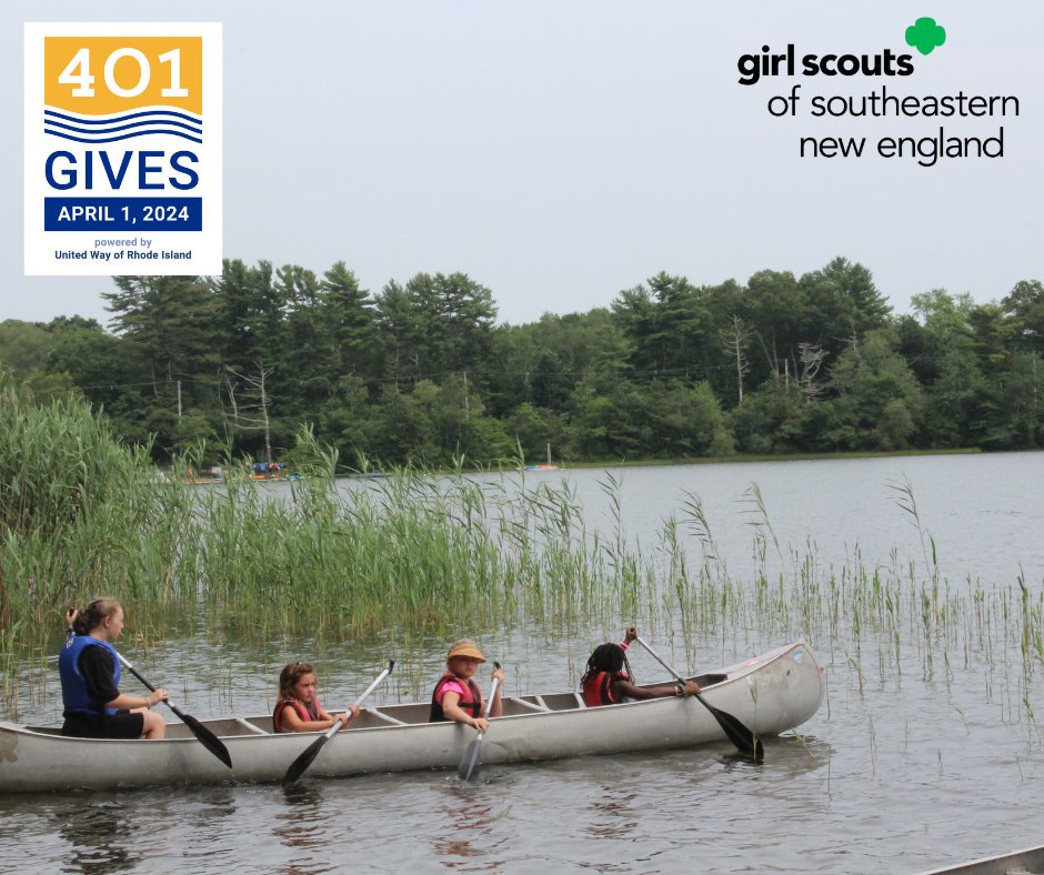 Today at 4:01 p.m., donations will be matched by Rhode Island Foundation by $25 each. There is no maximum donation, minimum gift is $5, which would turn your $5 gift into $30. Support our Girl Scouts: 401gives.org/organizations/…