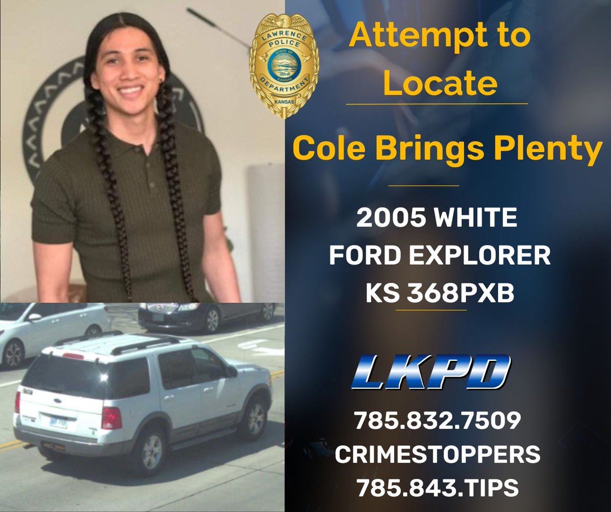 LawrenceKS_PD's tweet photo. https://t.co/0LZlOqebkb
