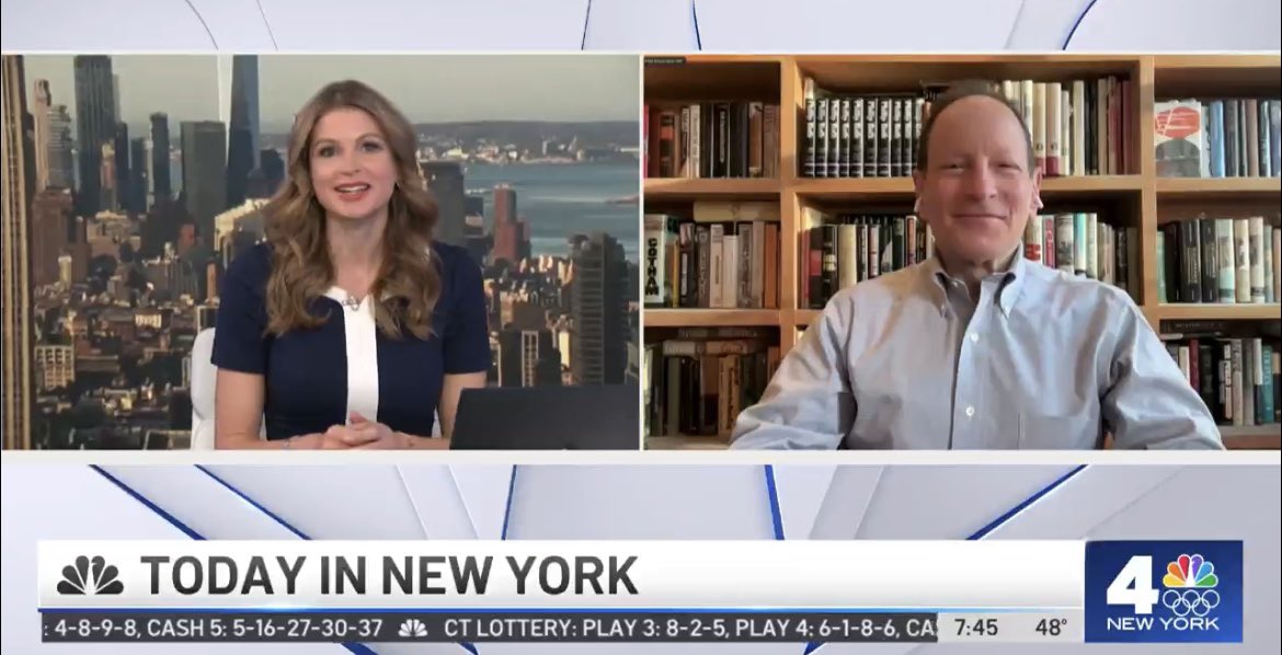 If it's Tuesday, it must be <a href="/amortowles/">amor towles</a>. His fantastic new book, Table for Two, is out today. Don't miss the unforgettable James by Percival Everett &amp; <a href="/vcunningham/">Vinson Cunningham</a>'s beautiful Great Expectations. A happy spring for fiction, as <a href="/JenMaxfield4NY/">Jen Maxfield</a> &amp; I discuss. nbcnewyork.com/on-air/as-seen…