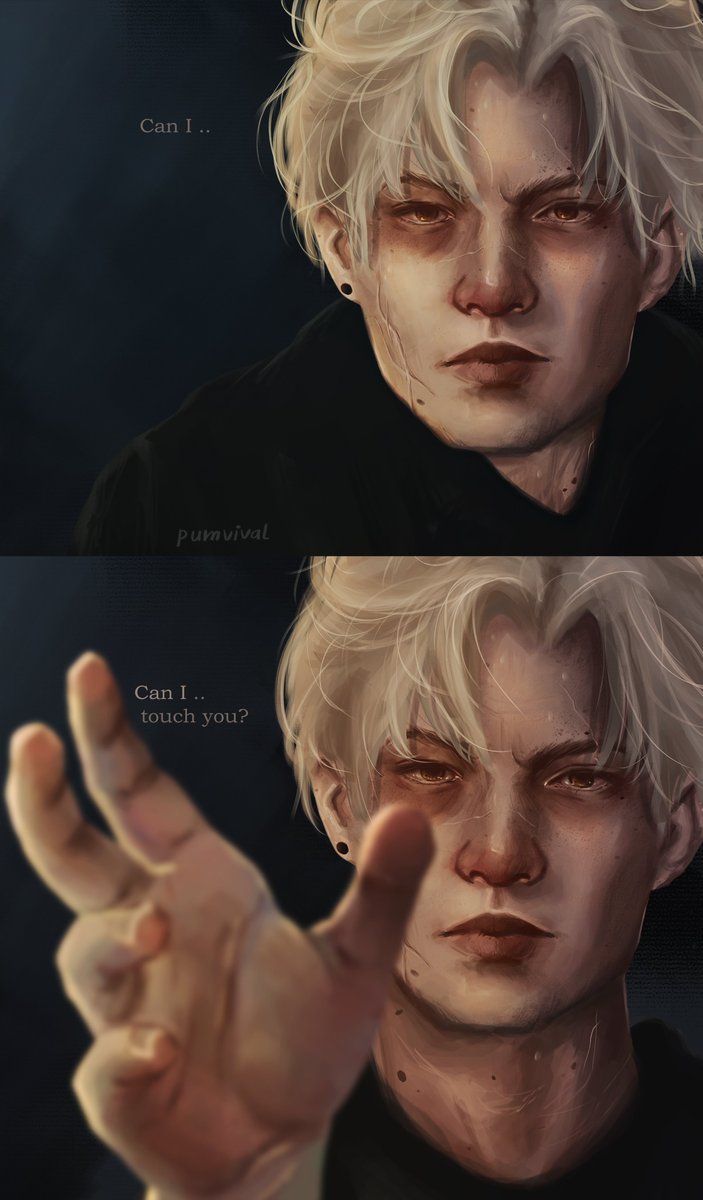 1/3 Andrew Minyard. Oh yes, I want to draw Neil, where the hand is already touching his face :) But I couldn't wait, so here's the first part.. #allforthegame #digitalart #aftg