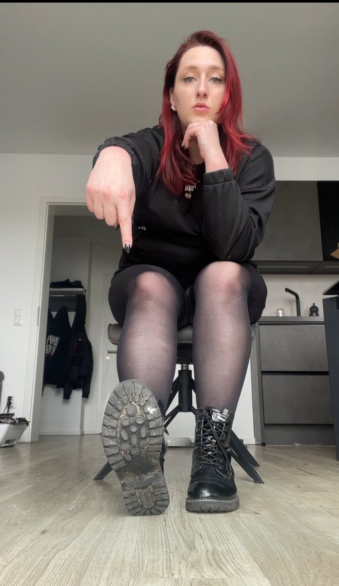 I want you to lick the soles of my boots! 😈 soles | footfetish | footslave | slave I goddess | mistress I findom | femdom I footlover | boots | docs