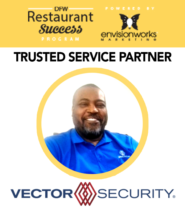 EnvisionWorksTX's tweet image. Introducing Harold w/ #VectorSecurity, a trusted #DFWRestaurantServiceProvider! We&apos;ve partnered w/ professionals who provide solutions to #restaurants. Vector Security is highly recommended for ANYTHING security-related! Amazing people &amp;amp; amazing service!  1l.ink/P5F586F