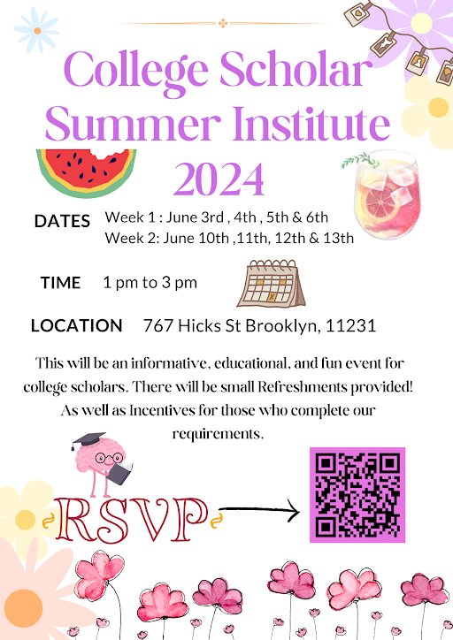 🎓 Attention college students! Dive into our College Scholar Summer Institute for two weeks of professional development and college resources from June 3-13, 2024. Scan the QR code or click the link in our bio! Questions? Contact Lenda Garcia at lenda@rhicenter.org.