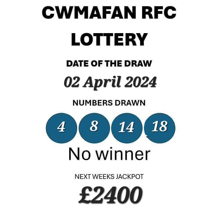 This weeks lottery numbers, there are no winners so next week's Jackpot is now £2400!