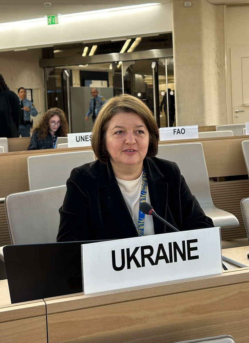 High Commissioner @volker_turk oral update and comprehensive reports once again highlighted systematic human rights violations and blatant crimes committed by 🇷🇺 in #Ukraine, including during a decade of its temporary occupation of Ukraine’s territories🇺🇦.