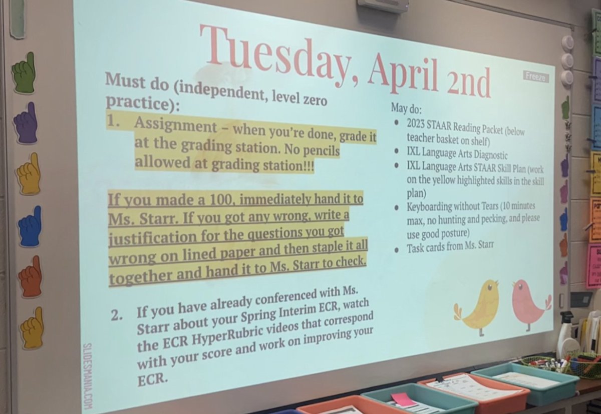 Walking into Mrs. Starr's 6th grade class is like stepping right into junior high! She has clear expectations for students and they rise to the occasion. Her consistent focus on conferencing with students ensures they are growing every day! 📚✍️ #Proud2BeNRE #RISDBelieves