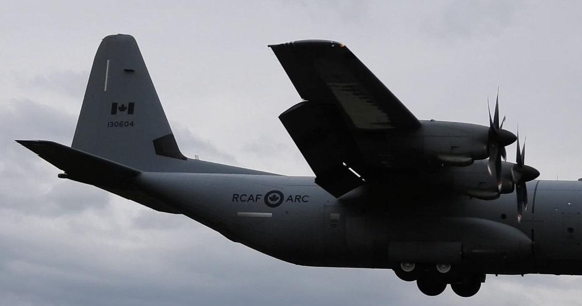 Some of my Photographs of The Royal Canada Air Force Hercules landing earlier today at @RAFNortholt