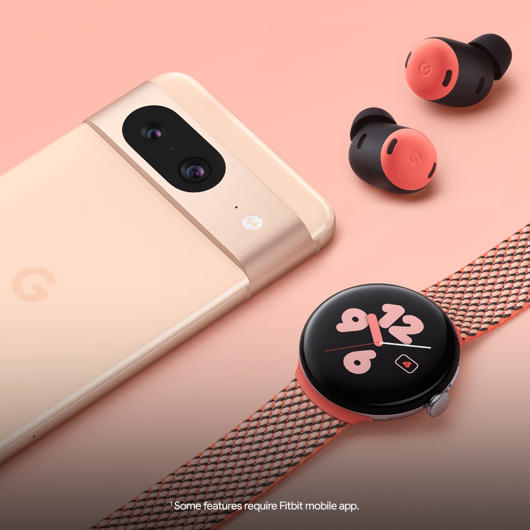 #PixelWatch 2 works with your devices and apps for more time-saving help: 🔄Switch #PixelBuds audio smoothly from your watch to your phone¹ 🏅Achieve your goals with the redesigned @Fitbit app 📷Control your phone's camera on your wrist Grab yours here: goo.gle/3U2ckC4