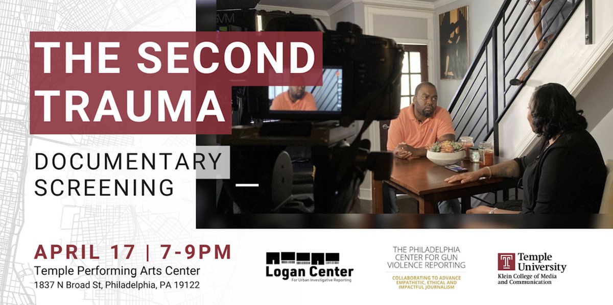 Please join us at this film screening hosted by our partner @PCGVR. It's great to collaborate with groups like them who are doing solid work to reduce gun violence in Philly. Tickets here: eventbrite.com/e/the-second-t…