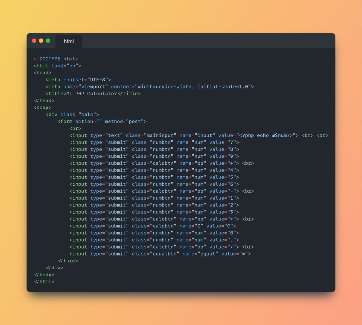 michaeltobba's tweet photo. Good evening X!
As promised, here's a simple calculator developed by me using pure PHP. No JavaScript included π
Here's the link to the GitHub repo: https://t.co/kQrReoZatX
#php #phpisnotdead #javascript https://t.co/QITWZPZFDe