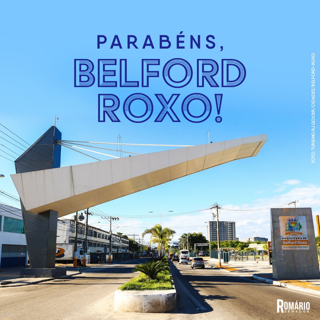 Hoje é aniversário de Belford Roxo. Parabéns aos moradores! 👏🏾👏🏾👏🏾