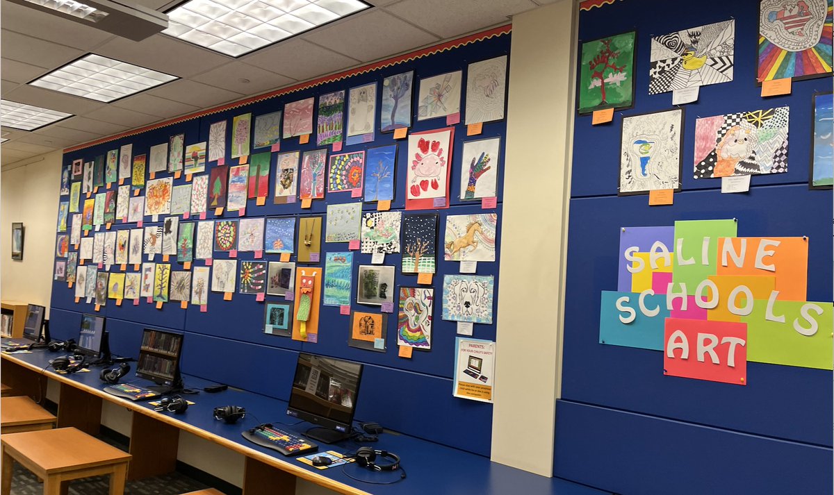 WM_Saline's tweet photo. Art celebration and cool Innovation Lab lessons were on the docket today! #sascompass #wmlearn https://t.co/2L3lraC0gH