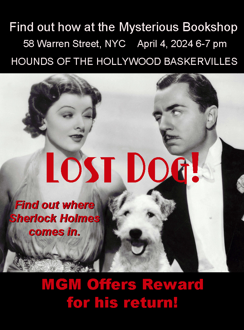 Hey! @TheMysterious Bookshop has some exclusive SIGNED PRINT copies of @ECrowens' new release Hounds of the Hollywood Baskervilles! Preorder yours today! pictbooks.tours/hiBRh?utm_sour… #BookLaunch #AuthorEvent #Mystery #NewRelease