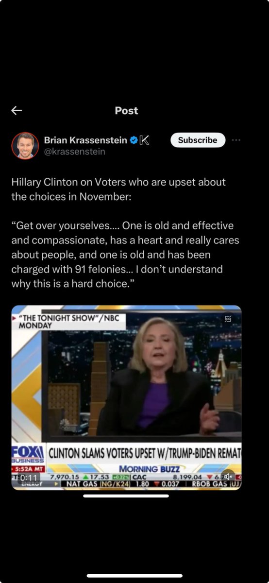 Hillary Clinton….. you can’t tell voters to “get over themselves”. American voters aren’t stupid. Tell Americans what President Joe Biden’s doing right. Hillary….. Explain why people should vote for President Joe Biden…. 🤔