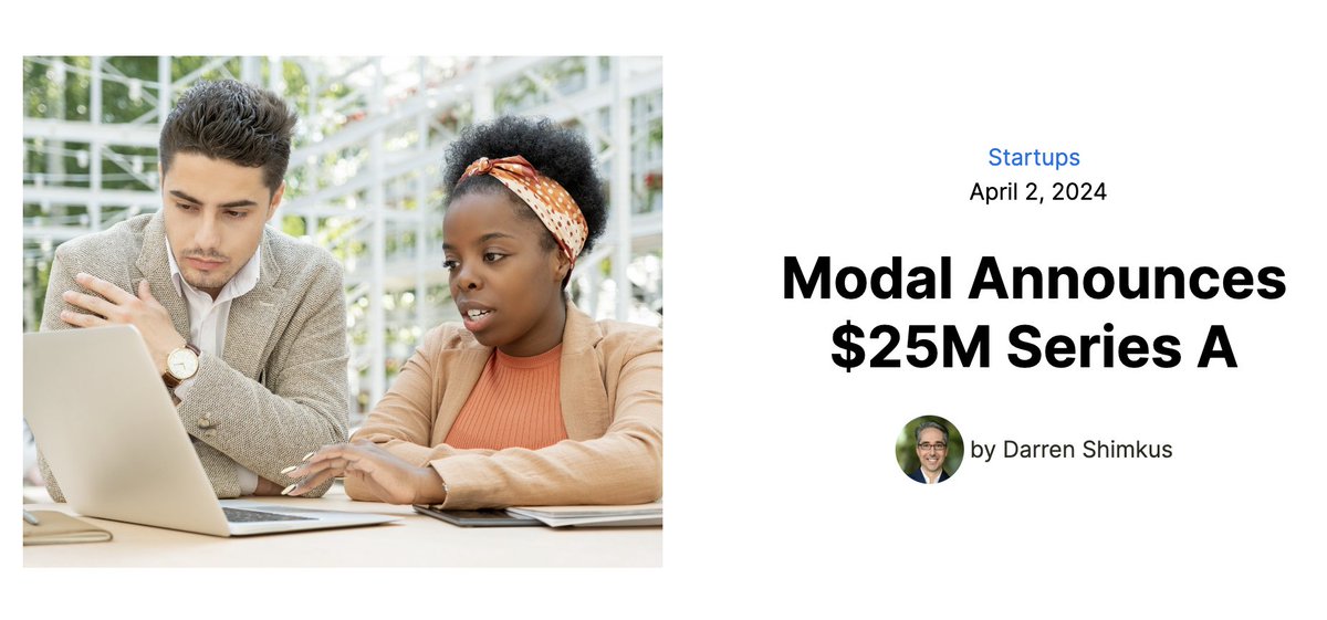 There's a massive shortage of AI and data science talent, making them too expensive to hire Modal helps businesses train up existing employees into experts. We led its Seed, and now it's raised a $25M Series A! modallearning.com/blog-posts/mod…