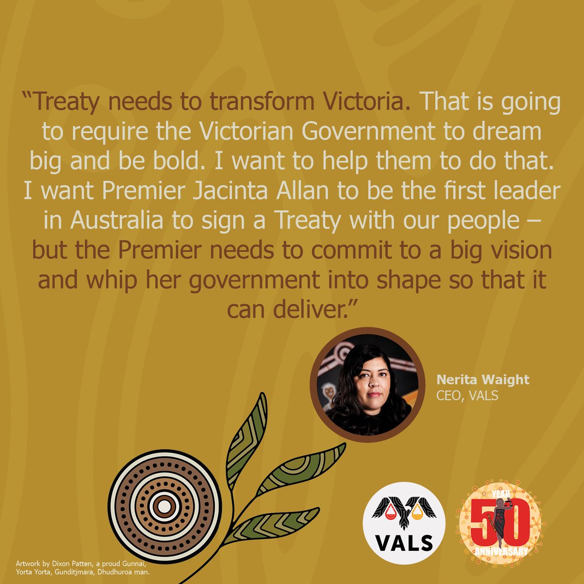 'The Premier needs to commit to a big vision and whip her government into shape so that it can deliver.” Read our media release at: vals.org.au/justice-for-ab… #SpringSt #Yoorrook