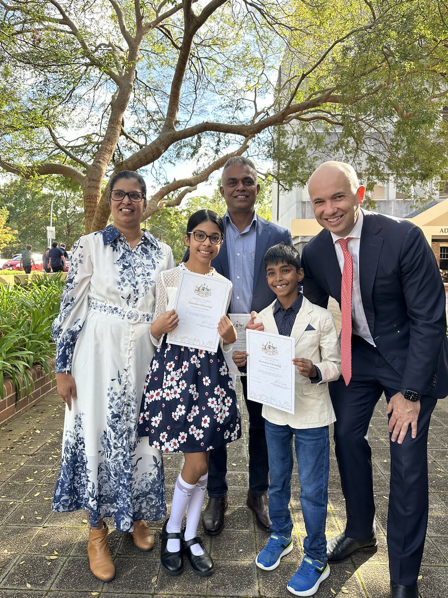 Australia rejoices in an ancient and living indigenous culture, in a democratic and egalitarian tradition and a vibrant and multicultural society borne of waves of migration. Today I was proud to welcome 37 new citizens to our community.