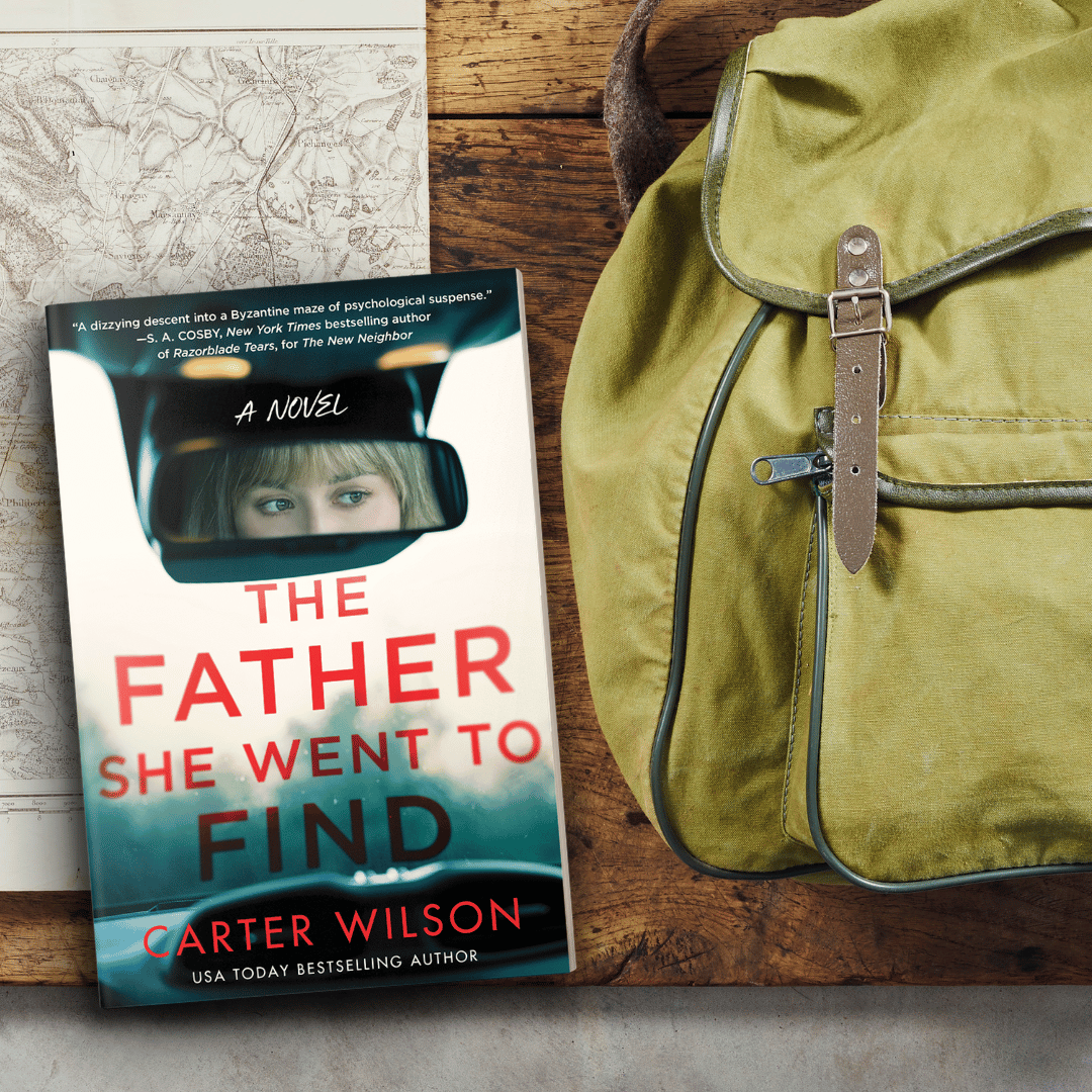 THE FATHER SHE WENT TO FIND by Carter Wilson hits the gas today! srcbks.com/3sOtLep “Buckle your seat belt. This is one wild ride.” —Kirkus Reviews, Starred Review