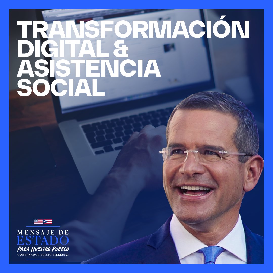 pedropierluisi's tweet image. #TransDigital  #MensajeDeEstado #Progreso #Continuidad #Estabilidad