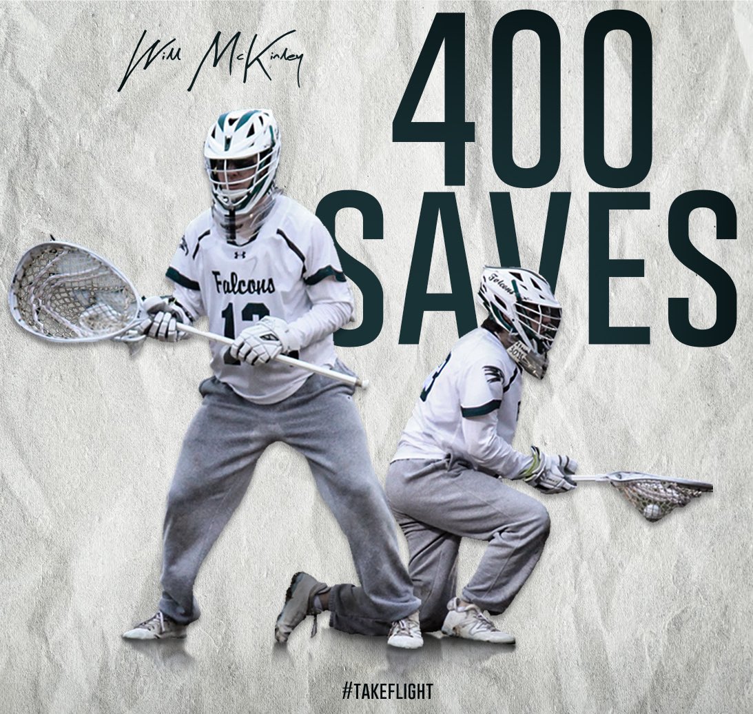 Congrats to Will “The Mountain” McKinley on surpassing 400 saves as a junior!