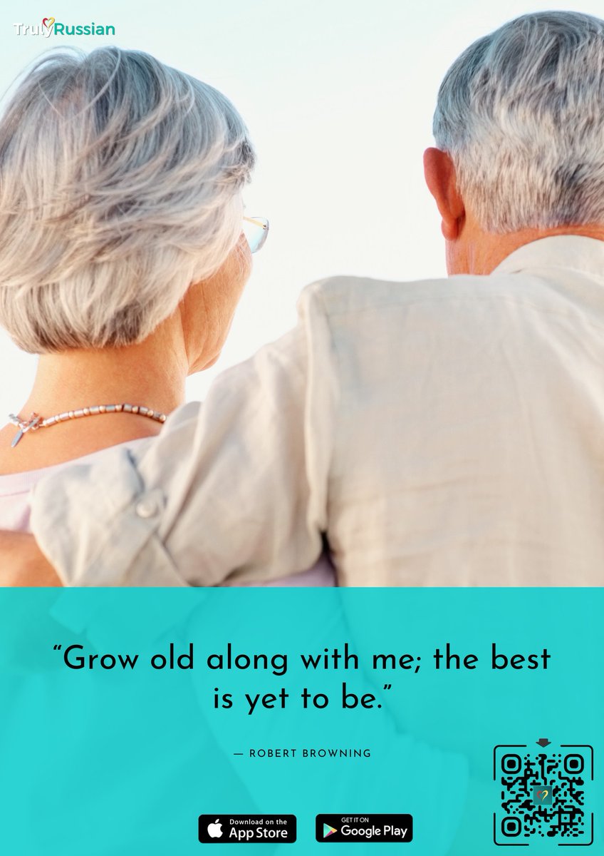 TrulyRussians's tweet photo. Spend time together and encourage one another. Laugh a lot and enjoy yourself. Discuss the future and create plans for your golden years that involve romantic encounters and exciting new experiences.

#Russian #datingapps #downloadnow #growoldwithme #love https://t.co/dKv71kpA9S